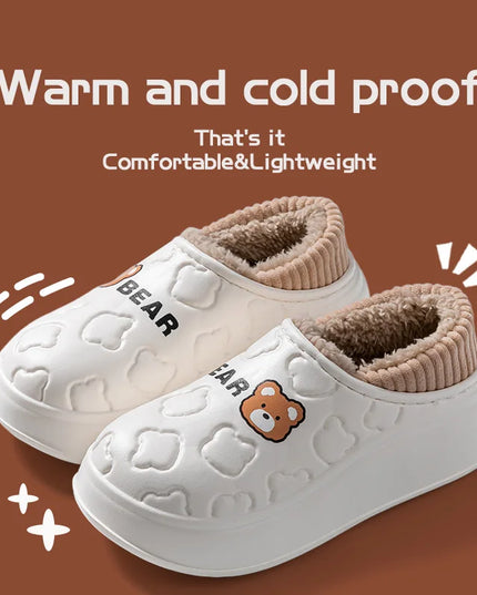 Waterproof cotton slippers