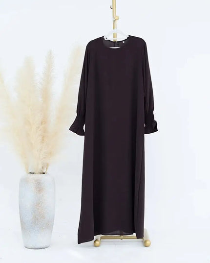 Solid Modest Inner Abaya  Dress