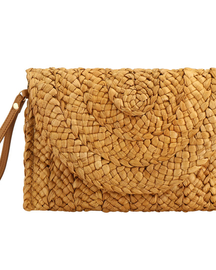 Straw Envelope Clutch Handbag - VOLDRI