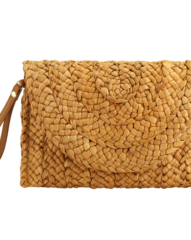 Straw Envelope Clutch Handbag - VOLDRI