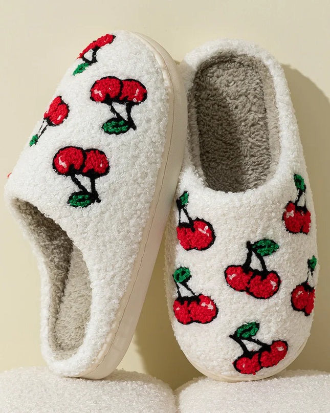 Fur Plush  Slip-on Slides