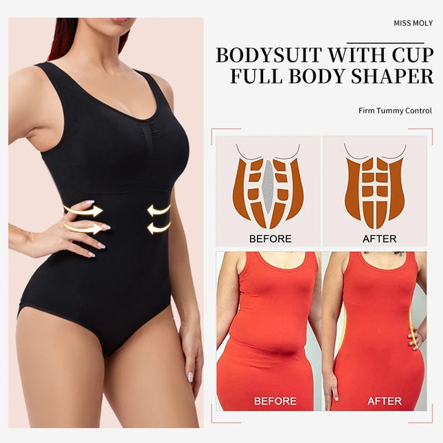 Tank Top Shapewear Bodysuits - VOLDRI