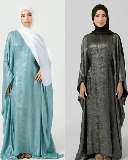 Satin Khimar Abaya