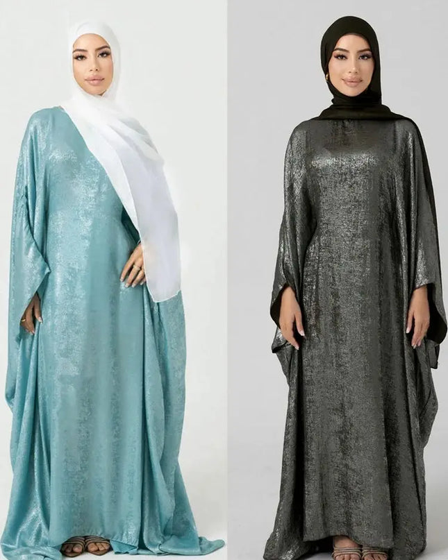 Satin Khimar Abaya