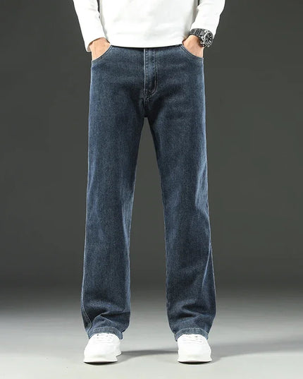 Voldri Men's Loose Straight Jeans - Comfortable, Business Casual Style