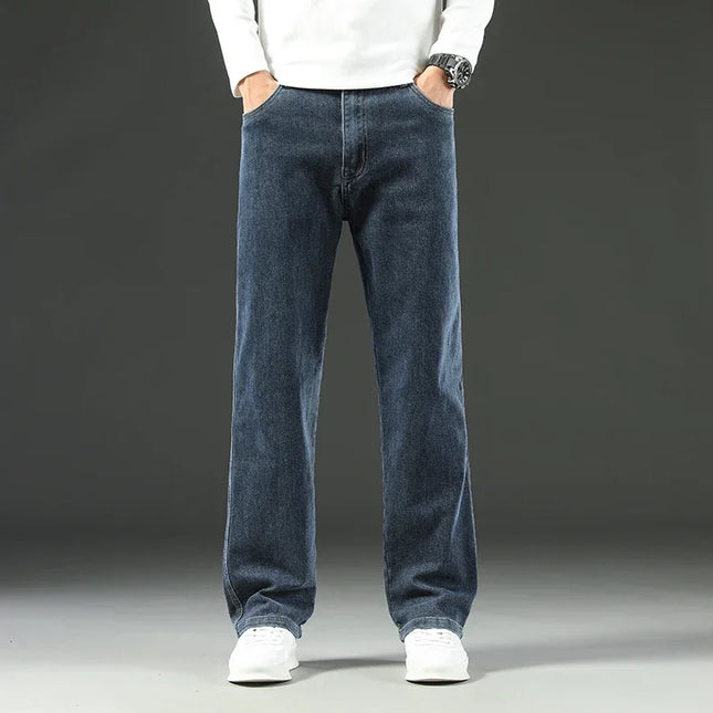 Voldri Men's Loose Straight Jeans - Comfortable, Business Casual Style -   | Stylish & Elegant Fashion by Voldri