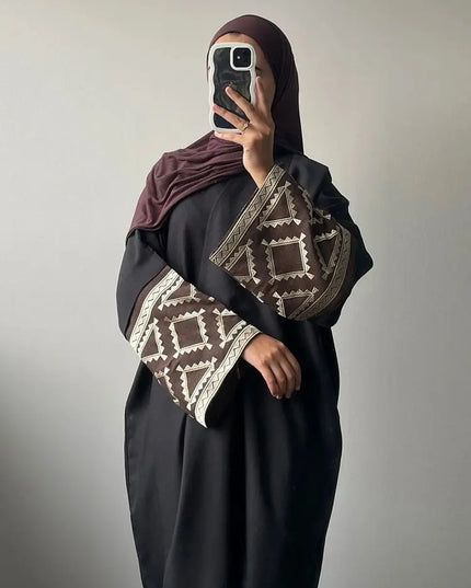 Embroidery Kimono Abaya