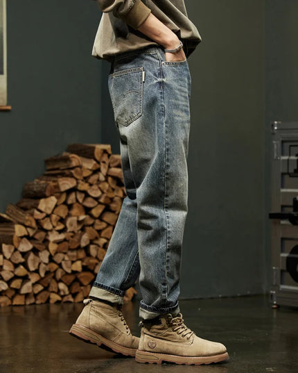 Classic Men's Harem Jeans Autumn New Style Fashion Retro Loose Jeans Street Hip Hop Y2kbaggy Work Pants -   | Stylish & Elegant Fashion by Voldri