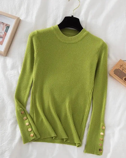 slim knit soft jumper tops - VOLDRI