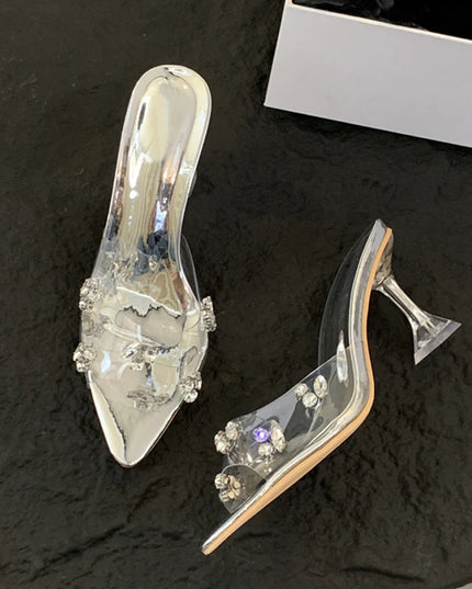 Crystal PVC Transparent High Heels - VOLDRI