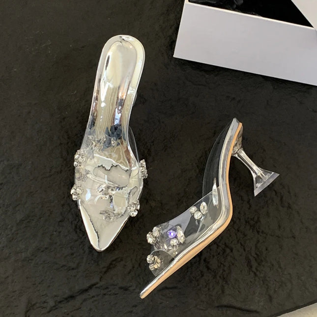 Crystal PVC Transparent High Heels - VOLDRI