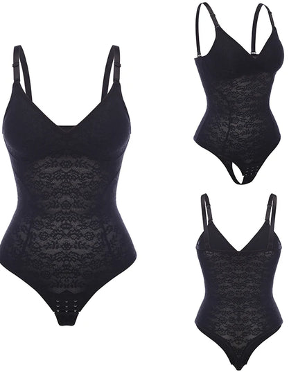 Lace Thongs Bodysuit Shapewear - VOLDRI