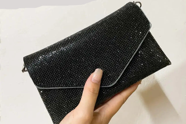 Rhinestone Evening Clutch Handbag - VOLDRI