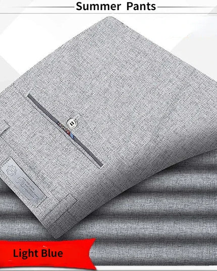 Voldri Men's Classic High Waist Business Suit Pants - Spring Summer Style -   | Stylish & Elegant Fashion by Voldri