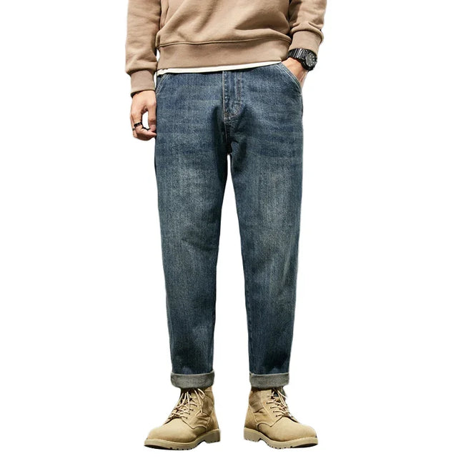 Voldri Men's Harem Pants - Retro Solid Color, Comfortable Fit -   | Stylish & Elegant Fashion by Voldri