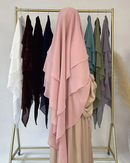 Three Layers Chiffon Niqab