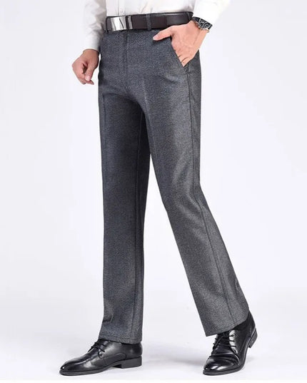Men's Summer Thin Business Suit Pants Winter Autumn Thick Classic Fashion Casual Stretch Trousers Male Brand Clothes KOACUS -   | Stylish & Elegant Fashion by Voldri
