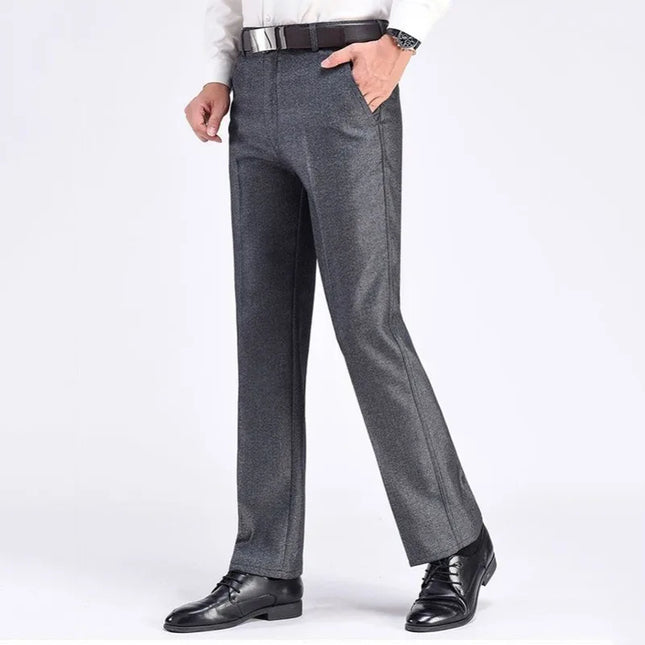 Men's Summer Thin Business Suit Pants Winter Autumn Thick Classic Fashion Casual Stretch Trousers Male Brand Clothes KOACUS -   | Stylish & Elegant Fashion by Voldri