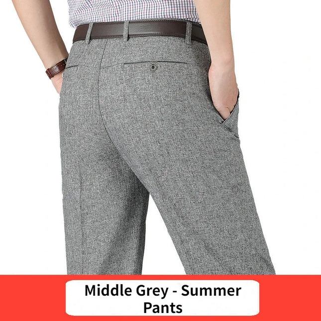 Voldri Men's Casual Suit Pants - Classic Stretch Trousers for All Seasons -   | Stylish & Elegant Fashion by Voldri