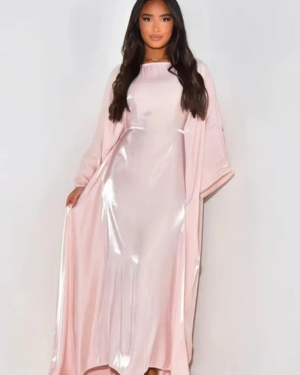 Satin Shimmer Abaya