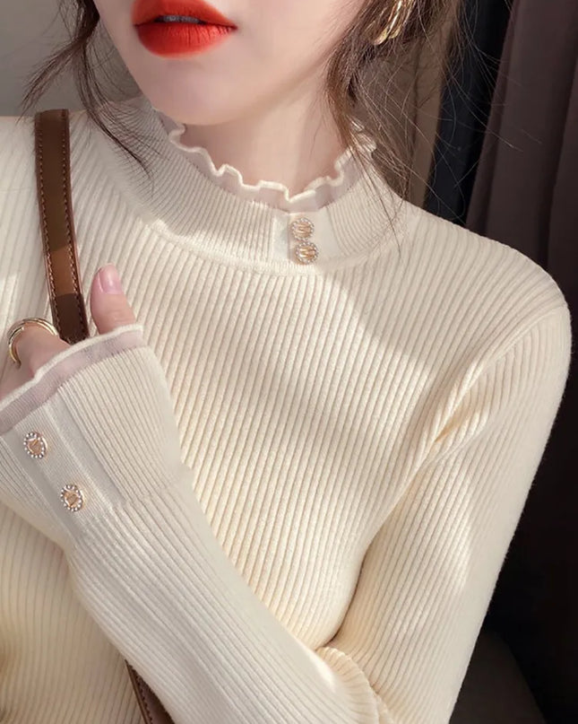 Button Pullovers Sweaters - VOLDRI