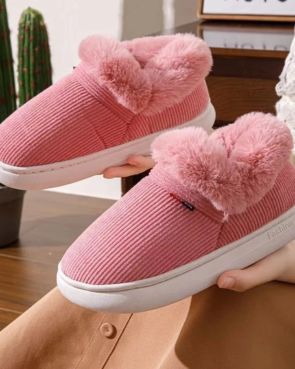 Cotton Plush Padded Slippers