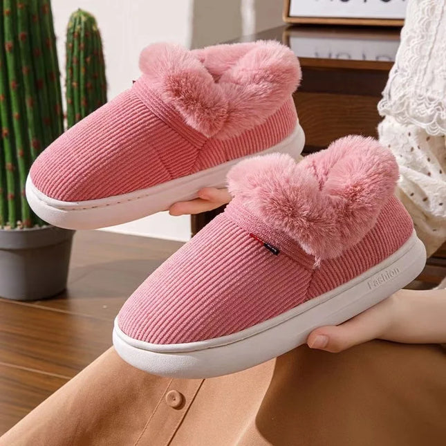 Cotton Plush Padded Slippers