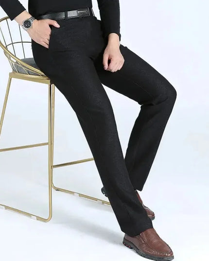 Voldri Men's Slim Stretch Business Pants - Casual & Comfortable Fit -   | Stylish & Elegant Fashion by Voldri