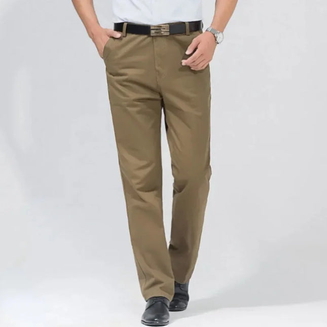 Voldri Men's Classic Casual Cargo Pants - 100% Cotton High Waist -   | Stylish & Elegant Fashion by Voldri