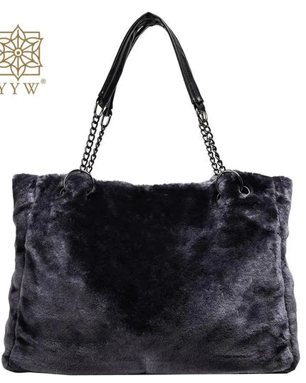 Plush Tote Handbag - VOLDRI