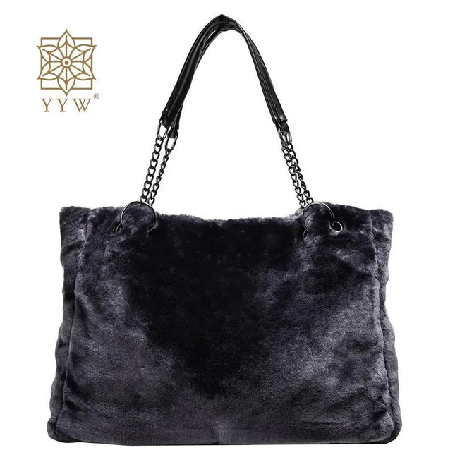 Plush Tote Handbag - VOLDRI