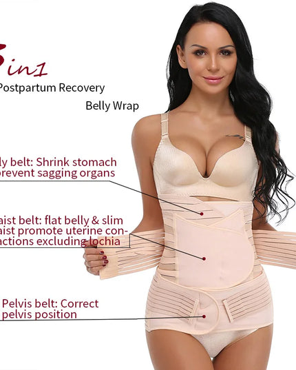 3 in 1 Postpartum Support  Belt Shapewear - VOLDRI