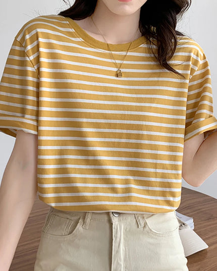 Casual Striped Tshirt - VOLDRI