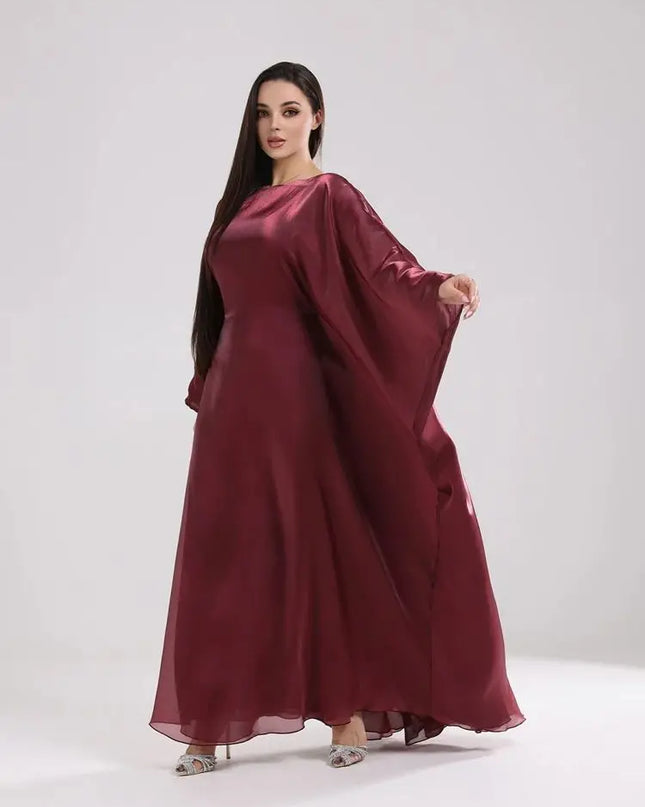 Butterfly Satin Abaya