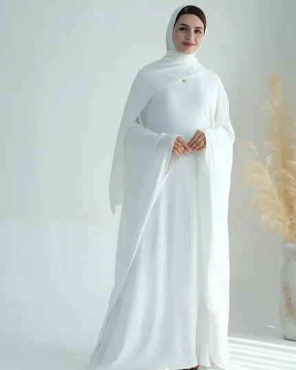 Cotton Linen Khimar Abaya