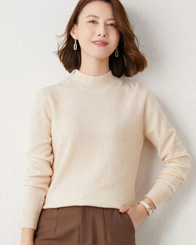 Slim Turtleneck Sweater Top - VOLDRI