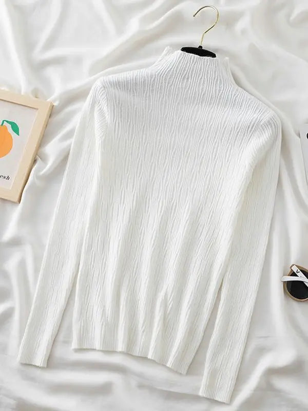 Basic Long Sleeve Sweater - VOLDRI