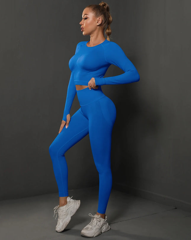 2Pcs   Butt Pants + Shirts Tracksuits Set