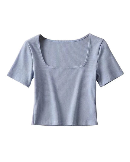 Square Neck  Crop T-shirt