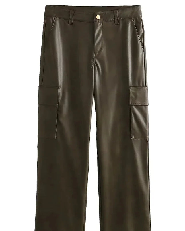 Vintage Casual Leather Pants - VOLDRI