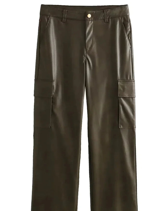 Vintage Casual Leather Pants - VOLDRI