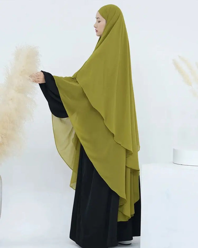 Chiffon Khimar Abaya