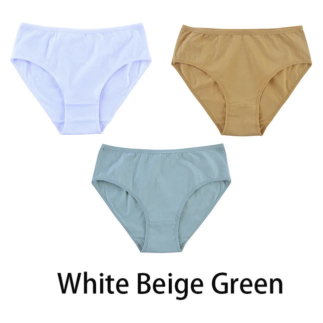 3PCS/Set Solid Color Briefs Underpants - VOLDRI