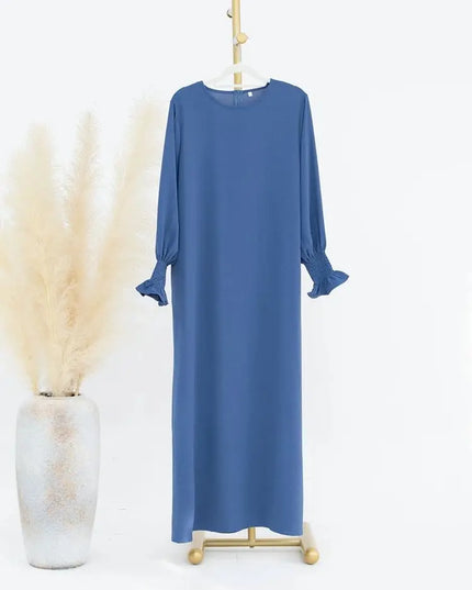 Solid Modest Inner Abaya  Dress