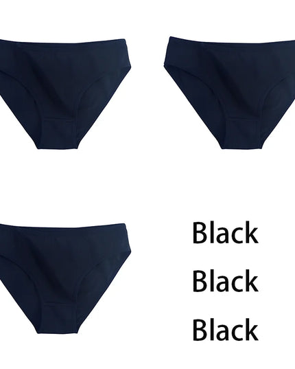 3PCS/Set  Classic Seamless Briefs Panties - VOLDRI