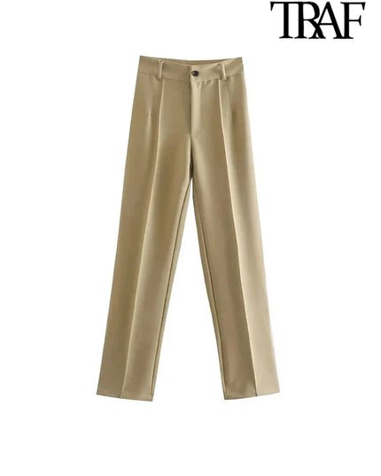 Office Wear Straight Pants