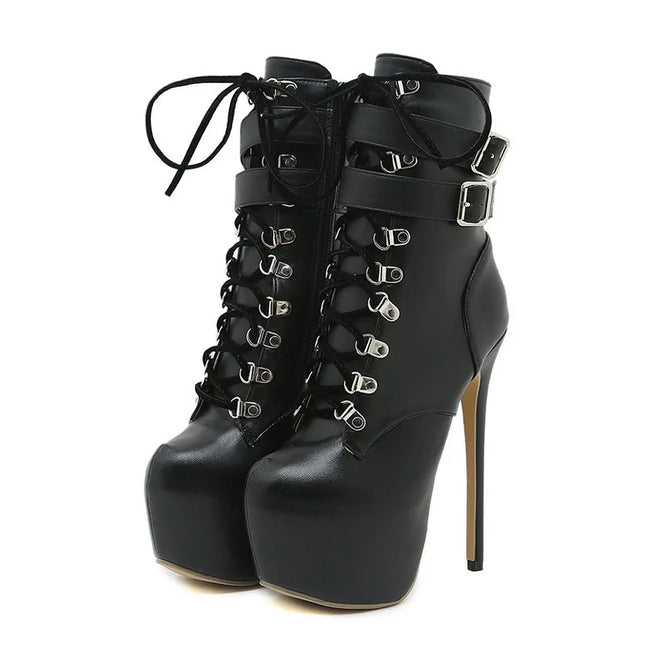 High Heels Platform Boots - VOLDRI