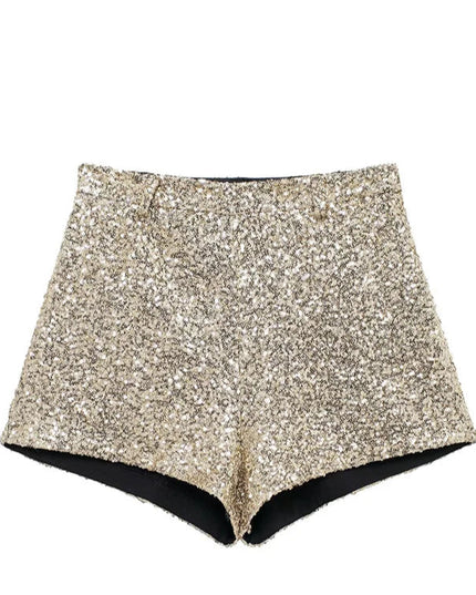 Vintage Sequins Short Pants - VOLDRI