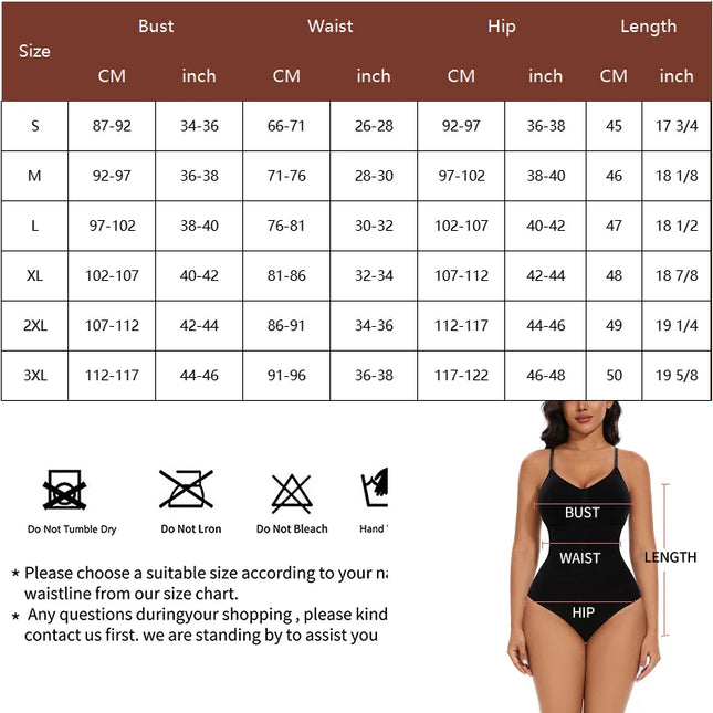 Bodysuit Tummy Control Shapewear - VOLDRI