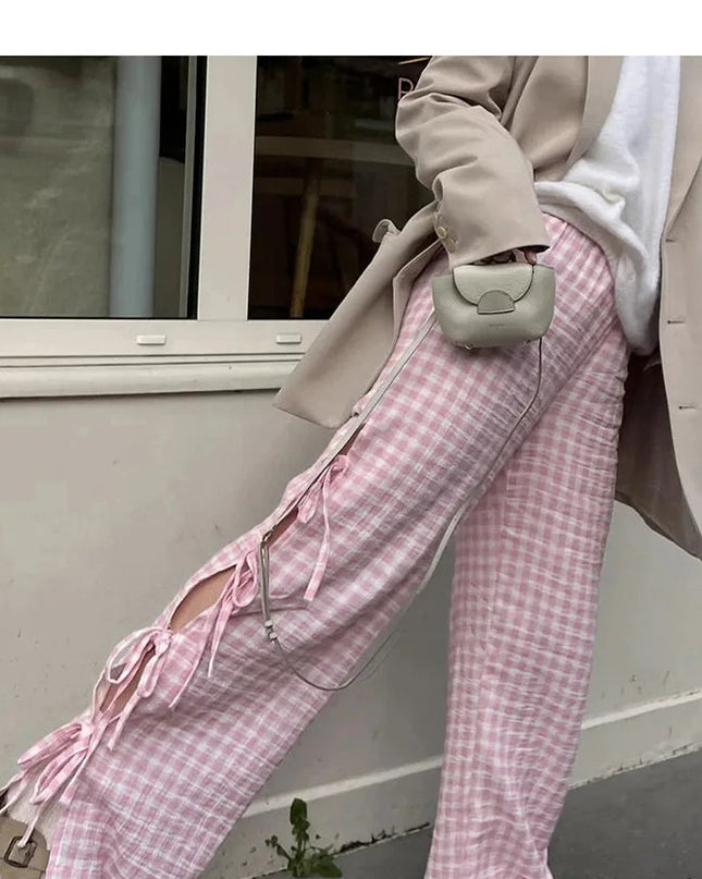 Vintage Chic Plaid  Pants - VOLDRI